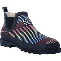 Multicolore Bottes en caoutchouc Regatta Harper Contrast Striped Low Wellington Boots - Noir