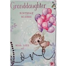 Out of the blue Granddaughter birthday wishes with lots love card