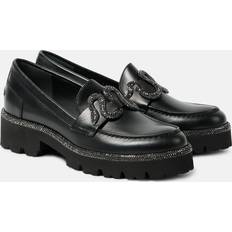 Morgana embellished leather loafers
