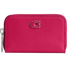 Coach Small Zip Around Card Case - Dragon Fruit