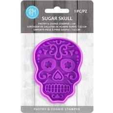 Purple Cookie Cutters R&M International & Day of the Dead Sugar Skull 3-Inch Stamp Cookie Cutter