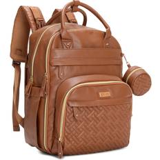 Leather Diaper Bag Backpack