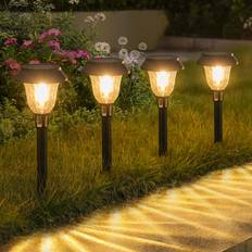 APONUO 8 Pack Solar Pathway Lights Solar Walkway