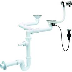 Küche doppelter 115mm spülbeckenabfluss p-siphon verbindungsstück steuerung