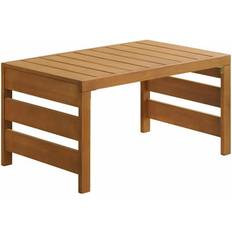 Green Garden Table Alaterre Furniture Eucalyptus Wood Slotted