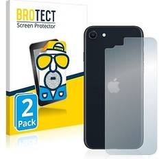 Brotect 2x anti glare screen for apple iphone se 3 2022 back matte