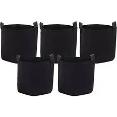 Pots & Planters Sunnydaze Decor Set Of 5 Nonwoven Polypropylene Grow Bag With Handles 3