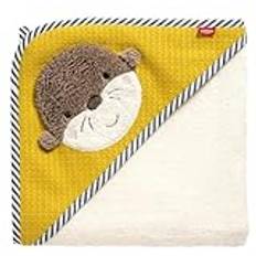 Babyhandtücher Fehn Kapuzenbadetuch Otter Bade-Poncho aus Frottee mit Kapuze und niedlichem Otter Motiv saugstark & kuschelweich für Babys und Kleinkinder ab 0 Monaten