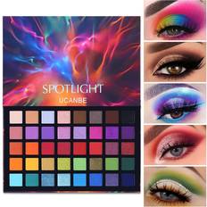 Cosmetics Shein UCANBE Spotlight Eyeshadow Palette Professional Color Eye Shadow Matte Shimmer Makeup Pallet Highly Pigmented Colorful Powder Long Lasting Waterproof