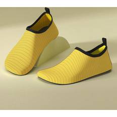 Yellow Water Shoes Shein Unisex Yoga Water Shoes Beach Shoes Anti Slip Barefoot Features Swimming Shoes Thickened Sole Diving Shoes