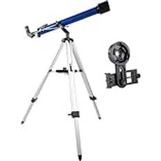 Zuozuiyq ZUOZUIYQ Teleskop Nybörjare Barn 60 mm Bländaröppning 800 mm Astronomiskt Kompakt Refractor Teleskop BAK4 Prism FMC Lens Teleskop för Astronomi med Smartp vision