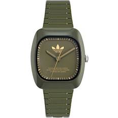 Grønn - Unisex Armbåndsur adidas originals green unisexs analogue retro wave two aosy24031