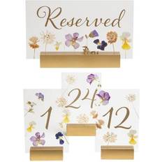 Wedding Table Decorations Fun Express 30 Pc Bulk Wedding Pressed Flower Table Numbers Kit