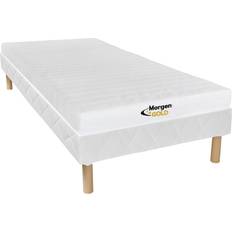 90cm Matelas Schaumstofmatratze-Lattenrost-Set 90 7 Taschenfederkernmatratze