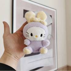 Wallets & Key Holders RYWOLT StyleE Charming 15cm Plush Bunny Keyring Cartoon Animal Keychain For Backpacks