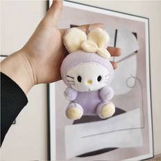 Wallets & Key Holders RYWOLT StyleA Charming 15cm Plush Bunny Keyring Cartoon Animal Keychain For Backpacks