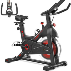 Yaheetech Yaheetech Exercise Bike Stationary Bikes for Home Cardio Equipment for Home Gym Bike Workout Machine with Flywheel Adjustable Resistance Seat