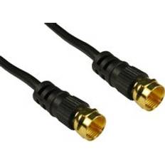 Cables Cables Direct Coaxial F 1m coaxial Black 1m