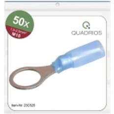 Quadrios 23C525 Ring terminal Cross section max.=2.5 mm² Hole Ø=10.5 mm Partially insulated Blue 50 pcs