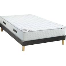 140cm Matelas à Ressorts Dreamea Set Bettgestell + Memory Taschenfederkernmatratze