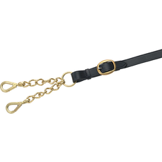Horse Leads Shires Blenheim Leather Lead Rein With Newmarket Chain: Havana Colour: