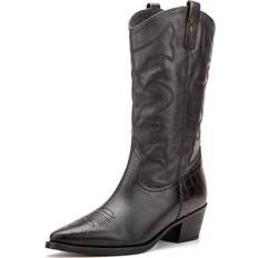 Boots Vintage Foundry Co Vintage Foundry Co. Women's Trudy Tall Boot Casual, Slip On, Pointed Toe, Flat Sole, Rubber Outsole