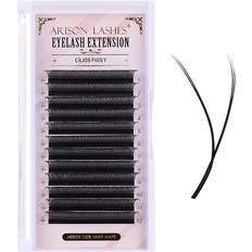 Cosmetics Shein ARISON Black YY Eyelashes Extensions YShape Lashes CD Curl mm Mixed Length Eyelash Volume Fans mm Thickness Rows Cluster Pre Fanned Wispies Crisscro