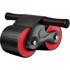 Ab Trainer Dechoicelife a-Red Upgraded Automatic Abdominal Wheel ABS Ab Wheel Rebound Core Roller Home Gym Equipment For Men Woman