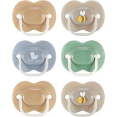 Pacifiers Tommee Tippee Anytime Soother, 18-36 Months, 6 Pack. Symmetrical Design, BPA Free, Reusable steriliser pod
