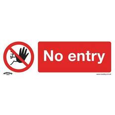 Sealey Worksafe Prohibition Sign No Entry