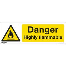 Sealey Worksafe Warning Sign Danger Highly Flammable