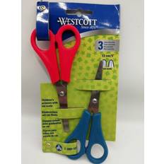 Westcott 2 children's right handed scissors with ruler edge