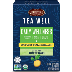 Celestial Seasonings teawell herbal tea, daily wellness, 12