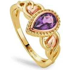 Ametista Anelli Clogau 9ct Yellow Gold Delphinium Amethyst Ring