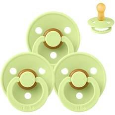 Bibs Rund Colour Sut Sampak 3 stk. Str. 2 Matcha