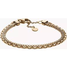 Skagen Jewelry Skagen Unisex Merete Gold Stainless Steel Multi-Strand Bracelet