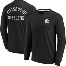 Fanatics Men's and Women's Signature Black Pittsburgh Steelers Super Soft Long Sleeve T-shirt Black