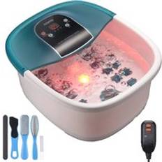 Edge Shiatsu Foot Spa Bath Massager with Pedicure Kit Green, Green