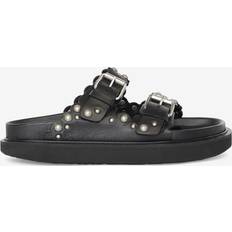 Isabel Marant Hjemmesko & Sandaler Isabel Marant Sandales Lennya Femme Noir Argenté