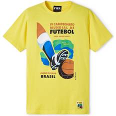 T-shirts uitverkoop T-shirt Copa Football Brazilië Wereldbeker 1950 Jaune