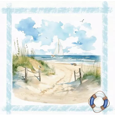 Festprodukter Flair 4 lunch paper napkins for decoupage, party, table, craft, sailing, beach, coast
