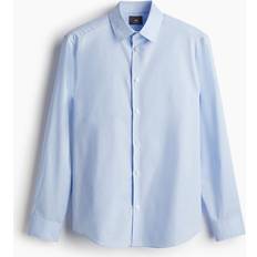 H&M Shirts H&M Regular Fit Easy-iron Shirt Blue