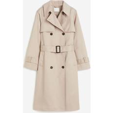 H&M Coats H&M Double-breasted Twill Trench Coat Beige