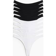 H&M Panty Thong 10-pack - Black/White