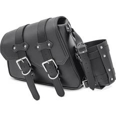 Blue Motorcycle Bags Craftride Saddlebag for royal enfield meteor 350 sb5l black