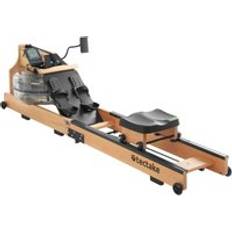 tectake Rowing Machine Titan made from solid beech wood, foldable, ergonomic Wooden rowing machine, Rowing machine, Water rowing machine