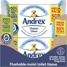 Andrex classic clean washlets moist toilet tissue fresh 10x56 wipes