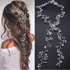 Grey Headbands Shein pc Vintage Pearl Flower Alloy Headband Hair Accessory Wedding Dress
