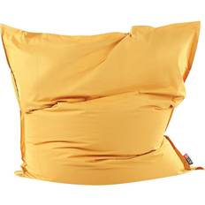 Pufs Beliani Fuzzy Yellow Bean Bag