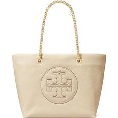 Tory Burch Ella Patent Chain ​​Tote - Oats